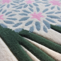 Tapis en soie et laine de bambou sur mesure pour le salon