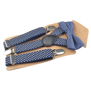 Accessoire de mode personnalisé en cuir enfants garçons hommes <span class=keywords><strong>bretelles</strong></span> et noeud papillon - Product Image 2