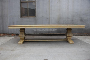 Legno di quercia in stile francese 3 metro sala <span class=keywords><strong>da</strong></span> pranzo tavolo <span class=keywords><strong>da</strong></span> pranzo - Product Image 2