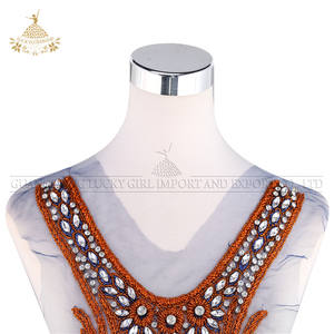 Gemerlap Kedua Sisi Manik-manik Buatan Tangan Tambalan Berlian Imitasi Applique Kristal Jaring Korset Elegan - Product Image 6