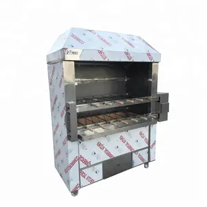 Houtskool Kip Rotisserie Apparatuur/Kip Koffiebrander/Kip Vleugels Grill Machine