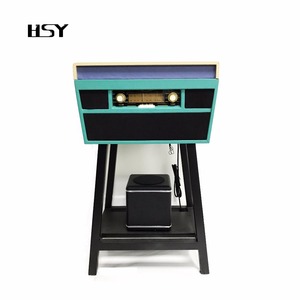 Lecteur <span class=keywords><strong>vinyle</strong></span>, 1 pièce, plateau de lecteur en bois, bluetooth, AM, à haute résistance, élégant, avec jambes debout, vente en gros - Product Image 2