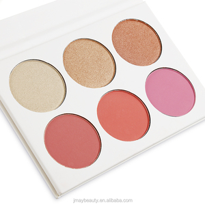 Palette cosmétique pour femmes, fard à paupières, maquillage, crème liquide, 6 couleurs, mélange 2 en 1, rose - Product Image 1