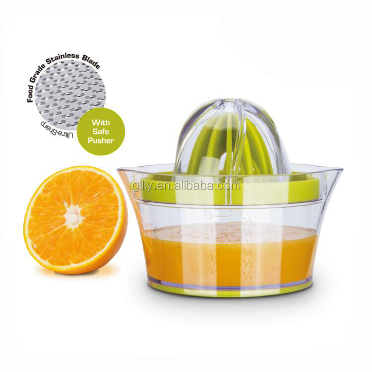 Lemon Squeezer, Manual Hand Orange Juicer with Built-in Measuring