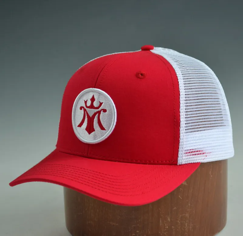 Custom Trucker 6แผงหมวก Applique 3D เย็บปักถักร้อย Bordure