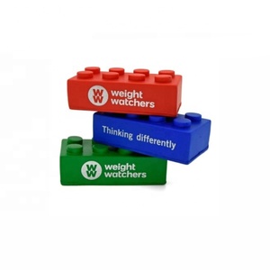 Xây dựng gạch căng thẳng Đồ chơi chống căng thẳng bóng gạch quảng cáo tùy chỉnh logo in bọt không độc hại PU bọt căng thẳng khối xi măng - Product Image 5