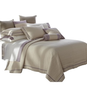 KOSMOS ropa de cama 100% poliéster <span class=keywords><strong>blanco</strong></span> hotel de lujo encaje colcha alta calidad colcha - Product Image 2