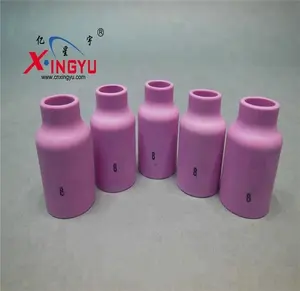 Tig welding torch spare parts 54N14 alumina pink color ceramic nozzle