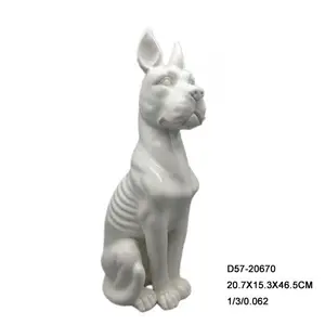 Fancy Abstract Ceramic Dog Figurines Decoration