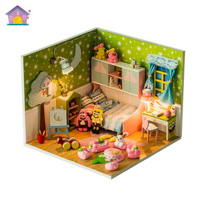 Casa <span class=keywords><strong>de</strong></span> Muñecas en Miniatura <span class=keywords><strong>de</strong></span> Madera, <span class=keywords><strong>Cabañas</strong></span> <span class=keywords><strong>de</strong></span> Madera para Niños, Precio <span class=keywords><strong>de</strong></span> Fábrica - Product Image 1