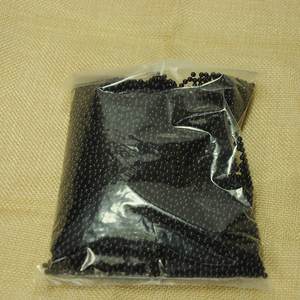 Perles noires artificielles de 3 mm sans trou, petites perles d'imitation en plastique ABS - Product Image 1