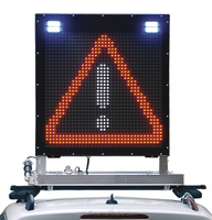 Señales de tráfico EN12966 P20 P16 P10 P8 RGB, matriz completa, portátil, montado en camión, LED, señales de mensajes variables de tráfico