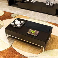 Mesa de Centro Moderna Elevadora de Madera KELIN KLCT-61017 para Sala de Estar, Gran Venta