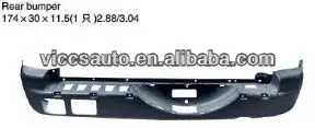 Untuk Mitsubishi Pajero Mini 03-06 Bumper belakang mobil otomotif VICCSAUTO