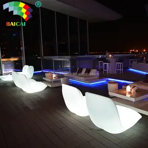 Unique Illuminated LED Bar Furniture LED Lighting Tables And Chairs