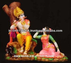 Radha Krishna Pair from Marble <b>Stone</b> - Product Image 1