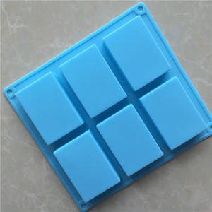 Moule à savon en Silicone à 6 cavités (2 paquets), moule à gâteau de cuisson, moule à chocolat à biscuits, plateau à glaçons personnalisé Rectangle - Product Image 3