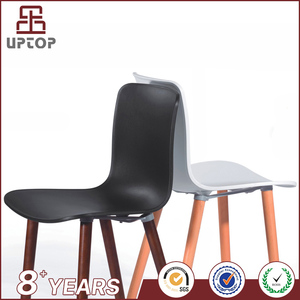 (SP-UC007) De Mode à manger <span class=keywords><strong>sans</strong></span> bras <span class=keywords><strong>chaise</strong></span> en plastique avec pieds en bois - Product Image 3