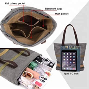 Nouvelle conception célèbre marque sacs à main originaux <span class=keywords><strong>chat</strong></span> <span class=keywords><strong>messenger</strong></span> voyage sac fourre-tout en toile de haute qualité - Product Image 4