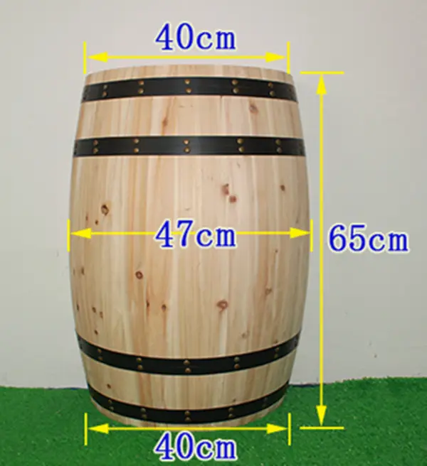 Dekoration Halbe Barrel Massivholz Nach Größe, Farbe, Logo