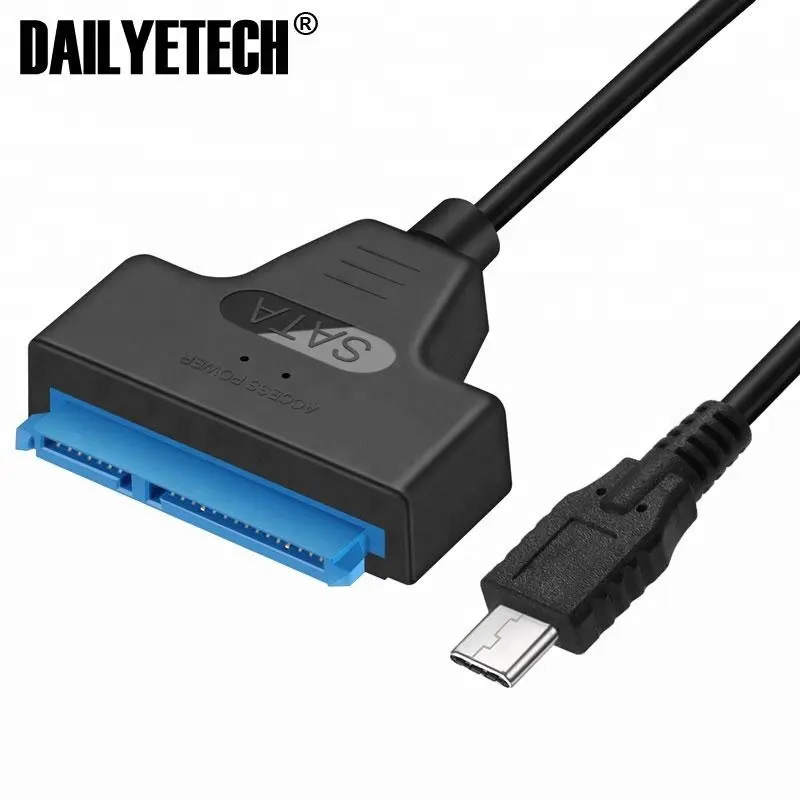 USB 3.1 Type C SATAケーブルコンバーターオスから2.5インチHDD/SSDドライブワイヤーアダプター有線変換