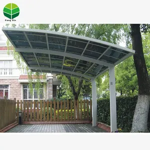 China Made Outdoor Sonnenschutz Metall Doppel Carport Baldachin Garagen Car Shelter