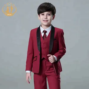 New Fashion Two Botton Autumn Boy Formal Wedding Party Suit Children Blazers Clothes Kids Blazer Suit