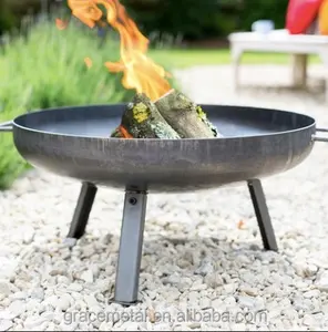 छोटे मिनी उद्यान धातु खड़े आउटडोर दौर लकड़ी जलती आग गड्ढ़े firepits