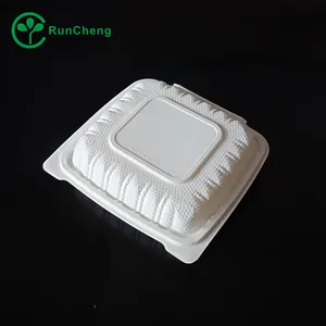 8Inch 3 Ngăn Nhựa Dùng Một Lần Lunchbox/Takeaway Container Thực Phẩm