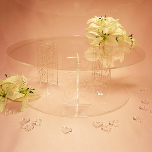 Thiết Kế Chuyên Nghiệp Acrylic Bánh Đứng Cho Đám Cưới Rõ Ràng Plexiglass Bánh Cưới Hiển Thị Đứng - Product Image 5