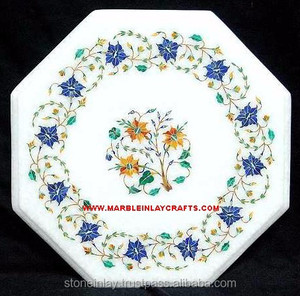 White Marble Table Decorative Top - Product Image 1
