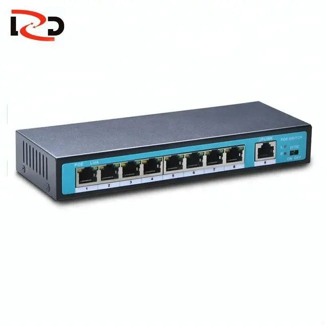 10/100m 8 Ports nicht verwalteter Ethernet Poe Switch 5V in Industrie qualität