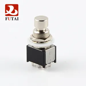 True Bypass 3PDT Fuß schalter 9Pin Solder Kleiner Mini-Fuß pedalsc halter für Gitarren effekte Stomp box