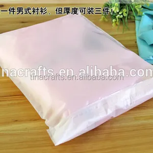 New design Half transparent plastic bag with adhesive