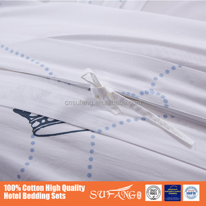 Phong Cách Sang Trọng 100% Cotton 4 Cái Bộ Đồ Giường Đầy Đủ/Vua Kích Thước <span class=keywords><strong>Quilt</strong></span>/Duvet Cover <span class=keywords><strong>Set</strong></span> Bedsheets Pillowcase Linen Bedcover <span class=keywords><strong>Set</strong></span> - Product Image 3