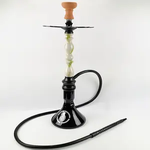 סיטונאי חדש עיצוב שיש hukka זכוכית שישה צבעים עשן נרגילה