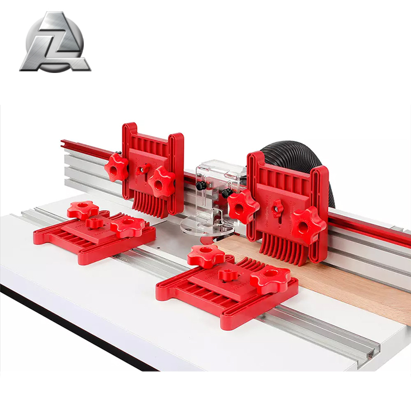 2m 3m Anodized Woodworking Table Rail <strong>Guide</strong> Aluminum Alloy t Track Ttrack Fence Extrusion Profile