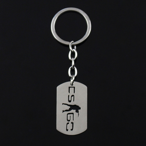 CS GO En Acier Inoxydable Porte-clés Pour Hommes Saisie Porte Clef Chaveiro accessoires Sac À Dos CSGO Porte-clés - Product Image 5
