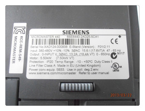Siemens inversor MM440 <span class=keywords><strong>6SE6440</strong></span>-<span class=keywords><strong>2AD25</strong></span>-<span class=keywords><strong>5CA1</strong></span> 5.5KW - Product Image 2