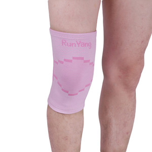 Đai Tập Đi Đầu Gối Ấm Áp Tùy Chỉnh Nhà Máy Trung Quốc Giảm Đau Dây Chằng Vải Spandex Co Giãn Cao Màu Hồng Nylon - Product Image 2