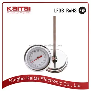 Bimetálicos dial de acero inoxidable termómetro de sonda larga suelo abono - Product Image 1