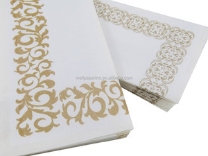 17 "<span class=keywords><strong>x</strong></span> 12" oro Durable colth como desechables toallas de invitados y baño toallas. - Product Image 2