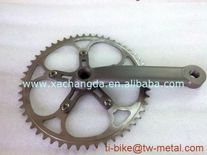 XACD titane vélo de route chainringTitanium vélo pédalier <span class=keywords><strong>vtt</strong></span> vélo plateau et manivelle bras - Product Image 3