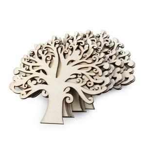 Árbol calado cortado con láser, piezas de madera artesanales en blanco para Decoupage familiar - Product Image 2