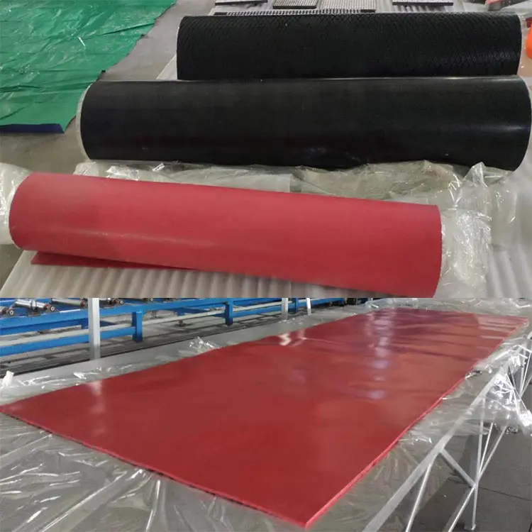 impact absorbing material elastic rubber sheet for chute hopper pulley