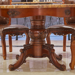 <span class=keywords><strong>Tavolo</strong></span> da Pranzo Rotondo in Legno di Lusso in Stile Europeo Francese - Product Image 3