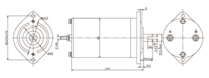 Motor de CC con imán permanente, 12V, 800W - Product Image 4