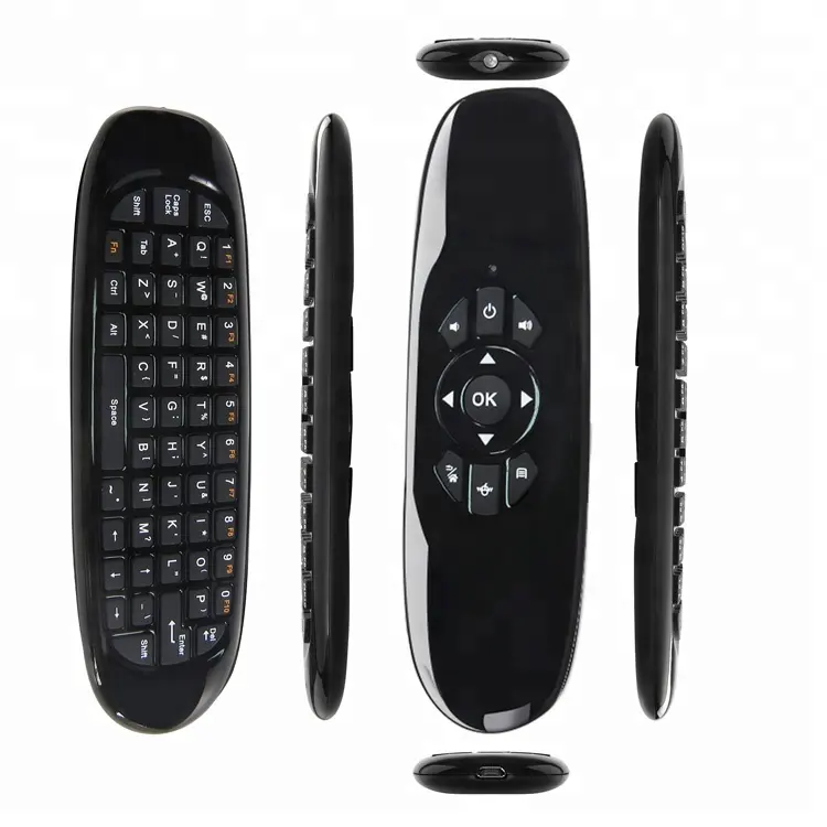 3 in 1 2.4G Wireless Air Mouse Keyboard Isi Ulang Remote Control untuk Android TK668