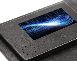 Cuero de la PU de 4,3 "Lcd vídeo <span class=keywords><strong>folleto</strong></span> portátil banco de potencia - Product Image 4