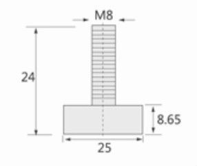Réglage de la hauteur vis / pieds de table / tapis de <span class=keywords><strong>chaise</strong></span> / <span class=keywords><strong>chaise</strong></span> patins - Product Image 2